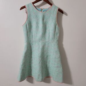 Sail to Sable Cabbage Jacquard Flair Dress size 6